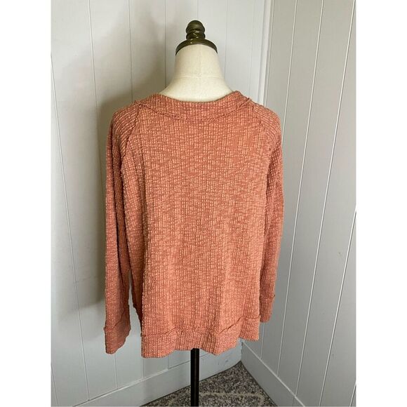 Turo by Vince Camuto Women's Size XL Blush Pink Heavy Weave Knit Cardigan Sweate - Picture 8 of 13